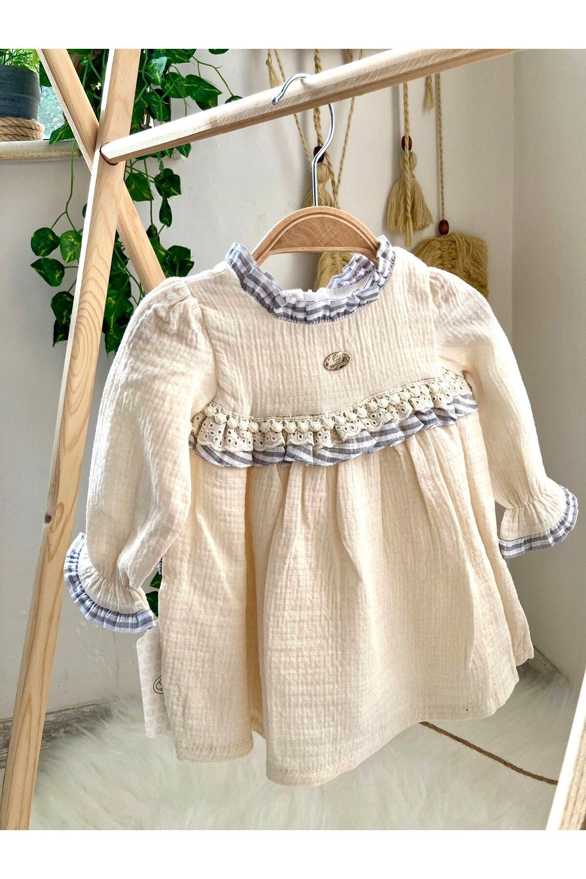 KIZ BEBEK ELBİSE RETRO ELBİSE