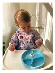 Sıvı Geçirmez Uzun Kollu Mama Ve Aktivite Önlüğü Su Geçirmez Bebek Önlük