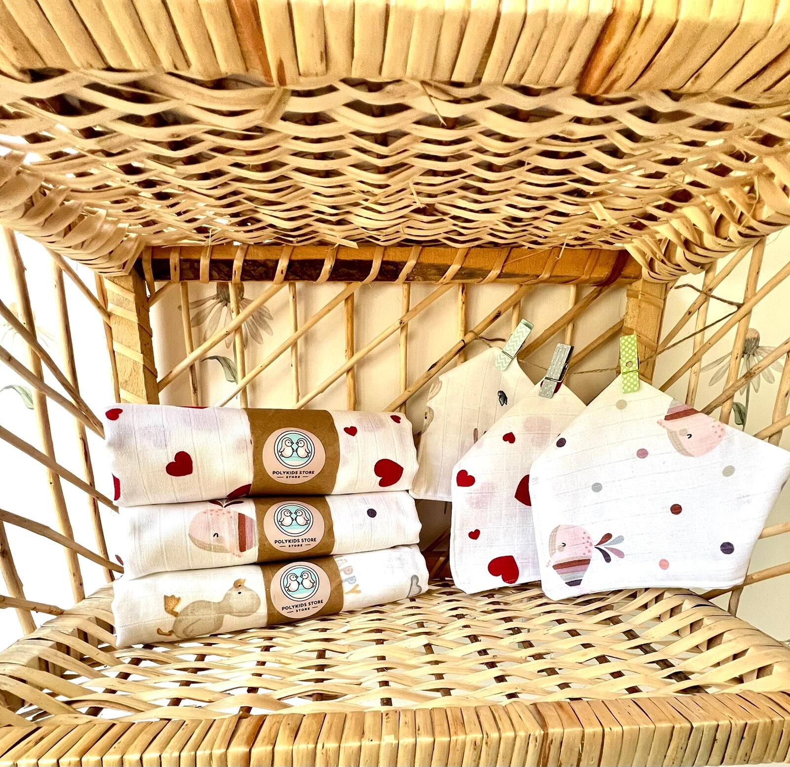 6 LI  SET MÜSLİN BEBEK BATTANİYESİ (KIZ BEBEK)