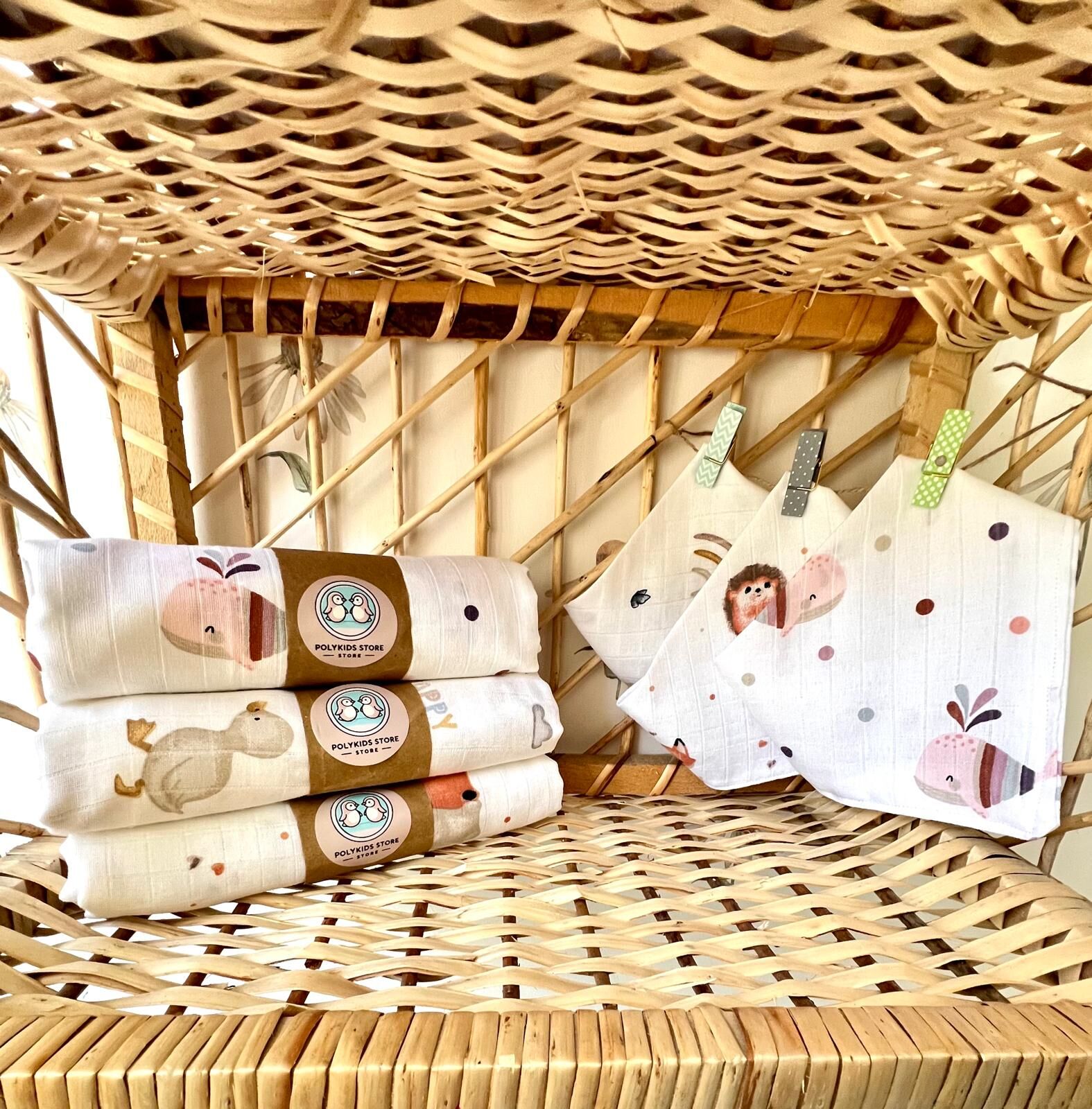 6 LI  SET MÜSLİN BEBEK BATTANİYESİ (ERKEK BEBEK)